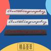3D Premium Autobiography for Car Hood Fender Trunk Rear Bonnet Nameplate Decal Emblem Badge Sticker