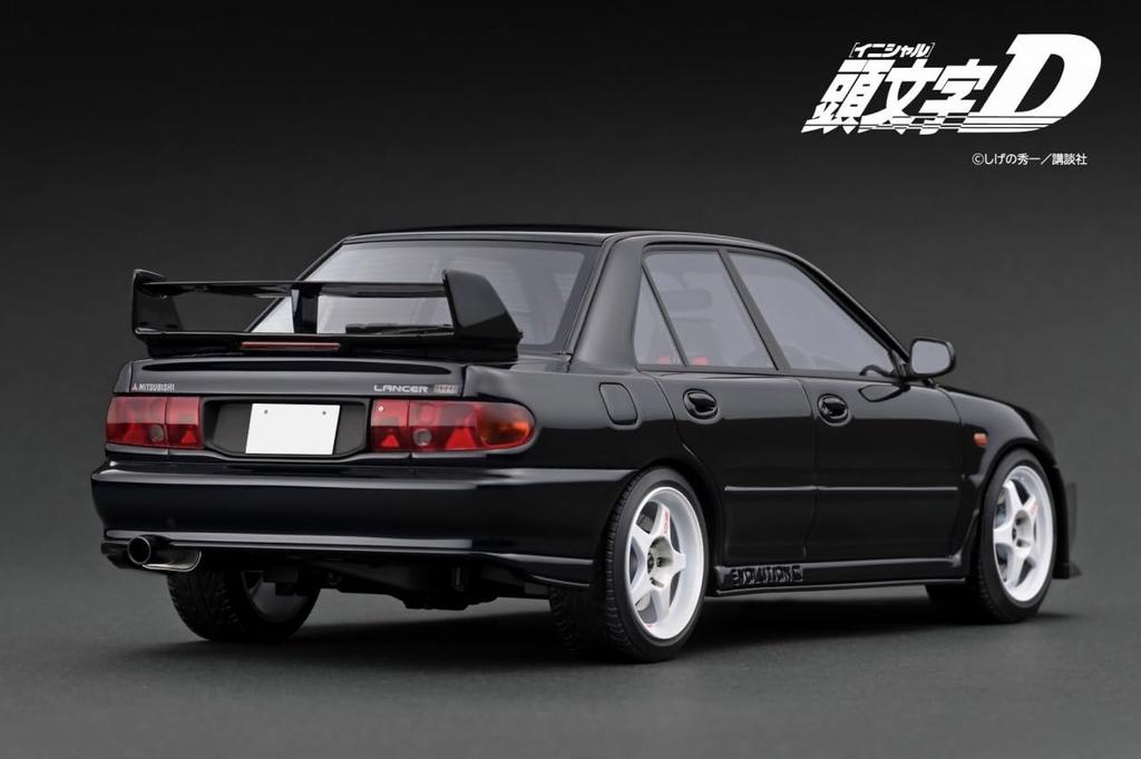 Ignition Model INITIAL D Mitsubishi Lancer Evolution III GSR Black Finished Product 1/18 (CE9A)