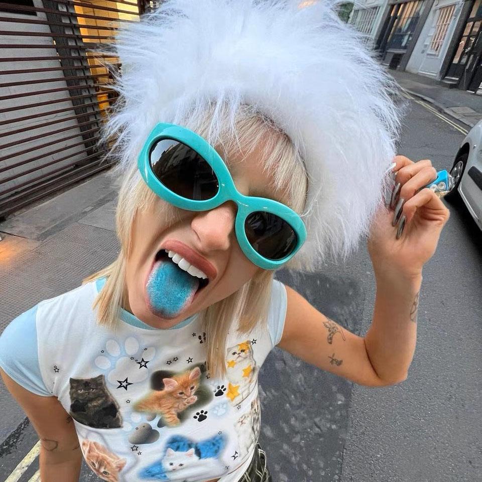 Vintage Punk Cat Eye Sunglasses Women For Men Trending Sun Glasses Fashion Luxury Brand Designer Cycling Sport Goggle Uv400