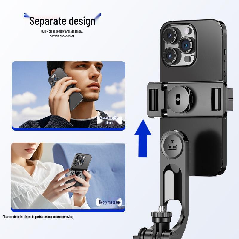 F16 Anti-Shake Selfie Stick & Tripod for Live Streaming and Photography with Telescopic Mobile Phone Holder