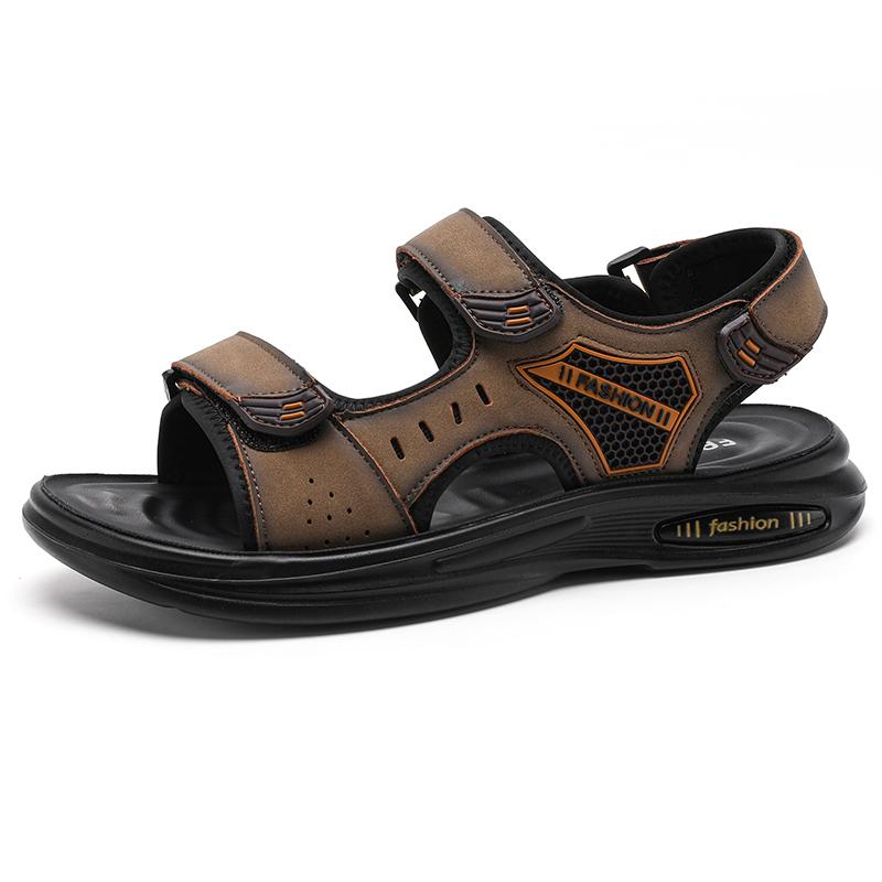 

Классические мужские сандалии 2024 года, летние мягкие сандалии, удобная мужская обувь, сандалии из натуральной кожи, мягкая повседневная обувь для отдыха на открытом воздухе для мужчин 38