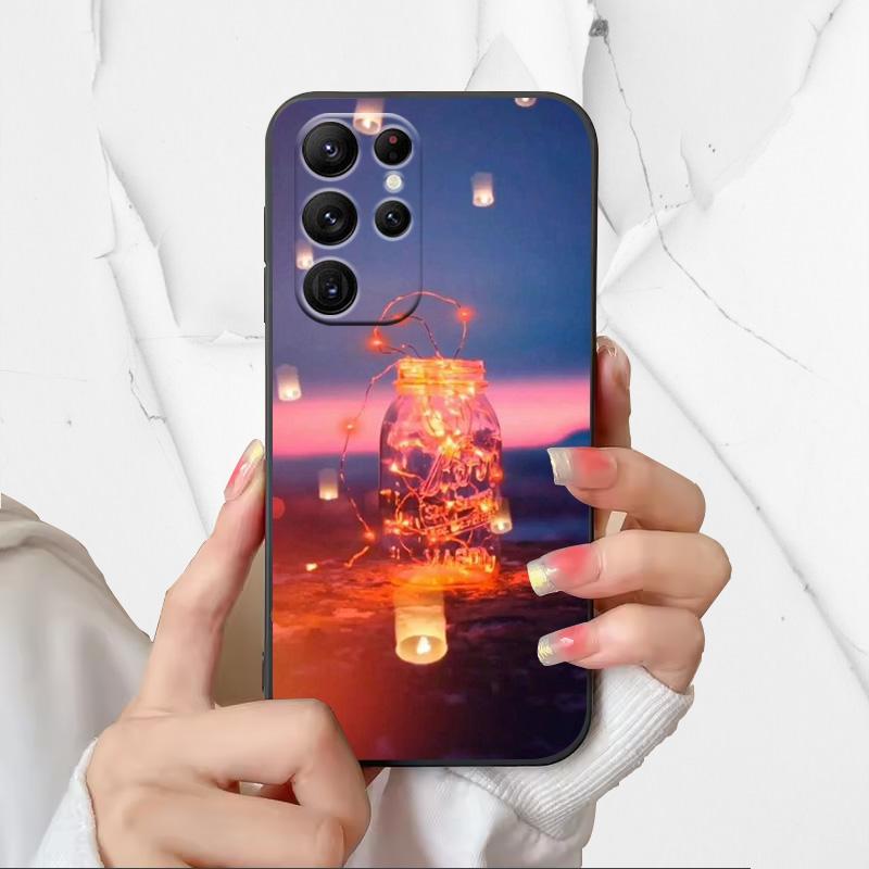 Astronaut Pattern Phone Case For Samsung Galaxy S25 Ultra Covers For Galaxy S 25 Ultra Soft Silicone Shell Black TPU Fundas