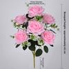 8 Colors Valentine's Day Flowers 7 Heads Natural Simulated Rose  Home Decorative
