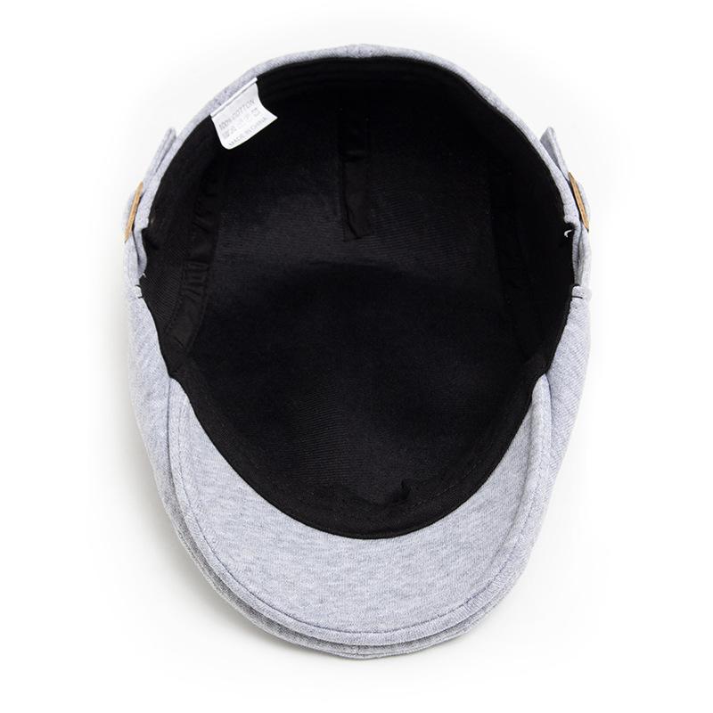 Men's Peaked Cap Vintage British Beret Women's Fashion Knitted Forward Hat