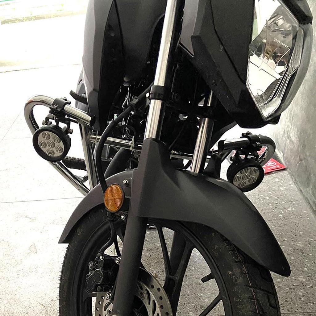 XuJJunB Pipe Clamp, Set of 2, Pipe Fixing Fittings, Handle Clamp, Motorcycle, LED Work