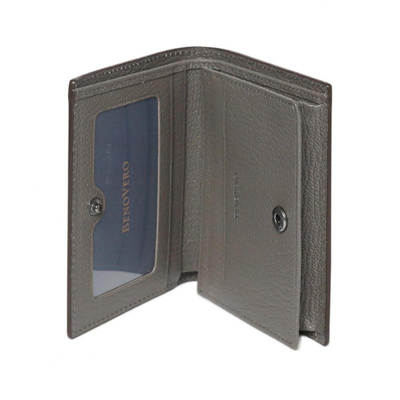 Benovero Goat Embossed Business Card Holder Brown Bmg1acp1236w1