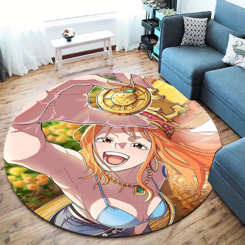 Nami Round Area Rug Carpet Rug For Living Room Bedroom Sofa Playroom Decor Nonslip Floor Mat