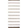 Hayashi Face 34 X Made In Imabari Famille FI207026 Towel, Approx. 80cm, Japan, Towel, Border, Brown,