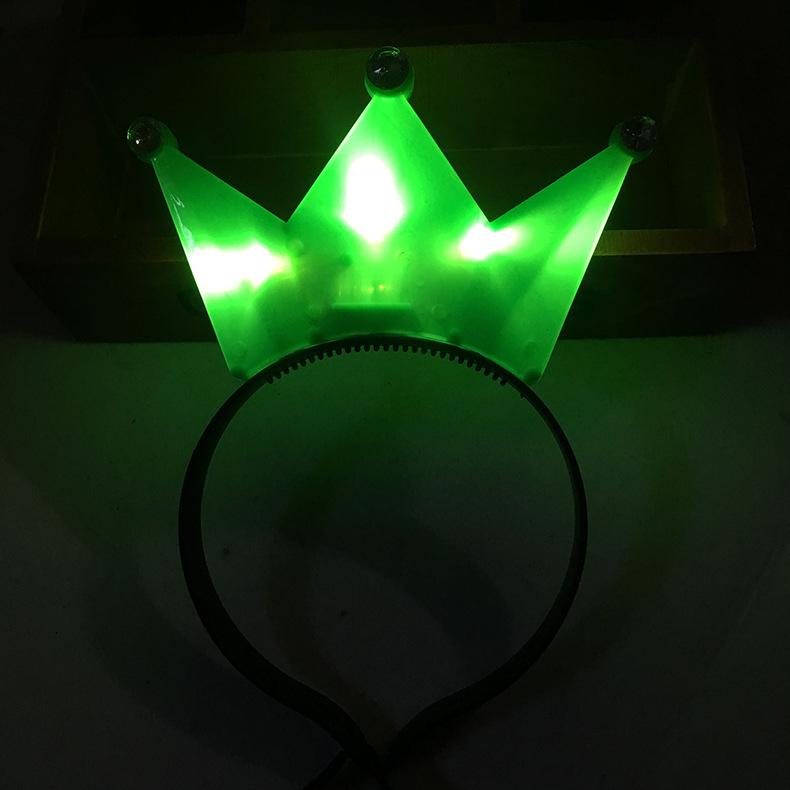 Luminous Flashing Crown Headband with Logo Customization