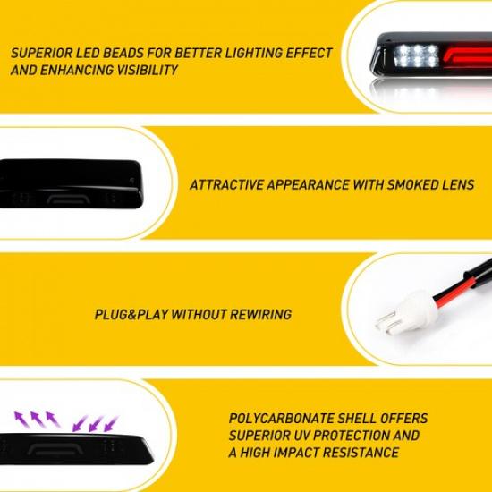 LED 3rd Brake Light Tail Lamp Fit For 2004 2005 2006 2007 2008 Ford F150 Pickup