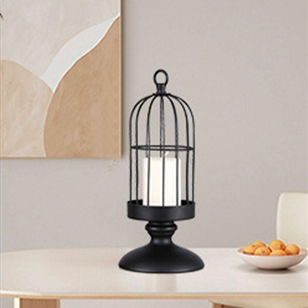 Retro Candle Holder Ornament Creative Candlestick American Style Aromatherapy Candle Stand  Home