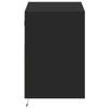 Vidaxl Ścienna Szafka Tv Z Led, Czarna, 80X31X45 Cm