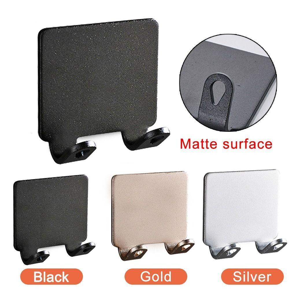 Silver Black Rose Gold Shaver Storage Hook Waterproof Wall Hook Shelf Bathroom Razor Rack  Kitchen