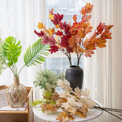 Artificial Maple Leaf Vibrant Color Simulation Plant Exquisite Realistic Maple Leaf