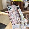 Ring Lanyard Phone Case For Blackview A95 Waterproof Silicone Anti-dust Wristband Cartoon Back Cover Durable Shockproof