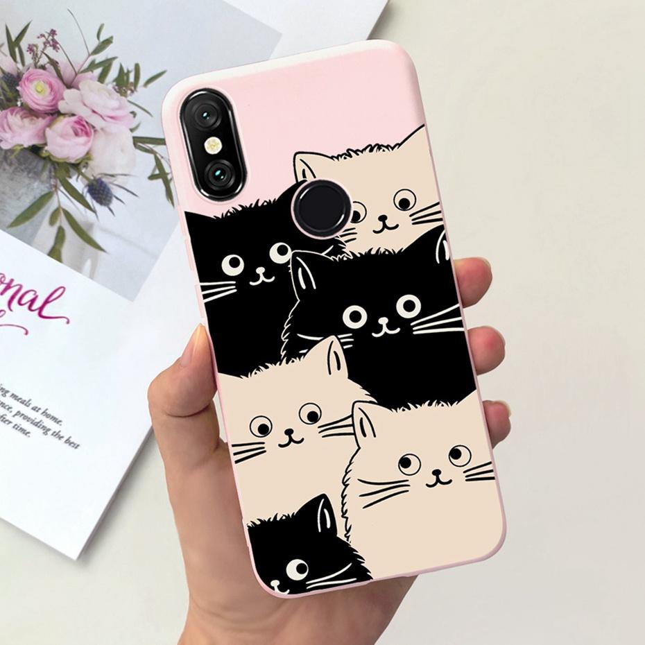 Case For Xiaomi Mi A2 Lite 5.84" Cute Animal Cartoon Candy Color Soft Silicone Phone Bumper For Xiaomi Mi A2lite Back Cover