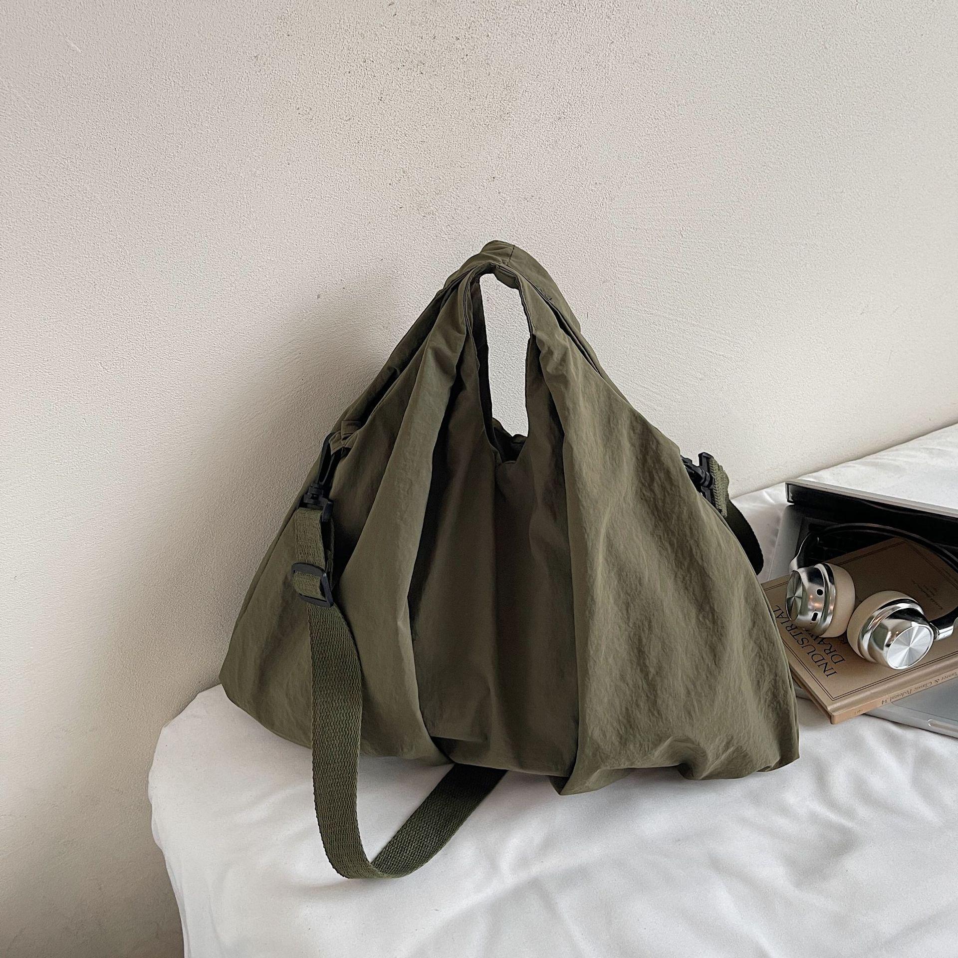 

Women s Retro Nylon Canvas Shoulder Bag - Casual, Large Capacity армия зеленый