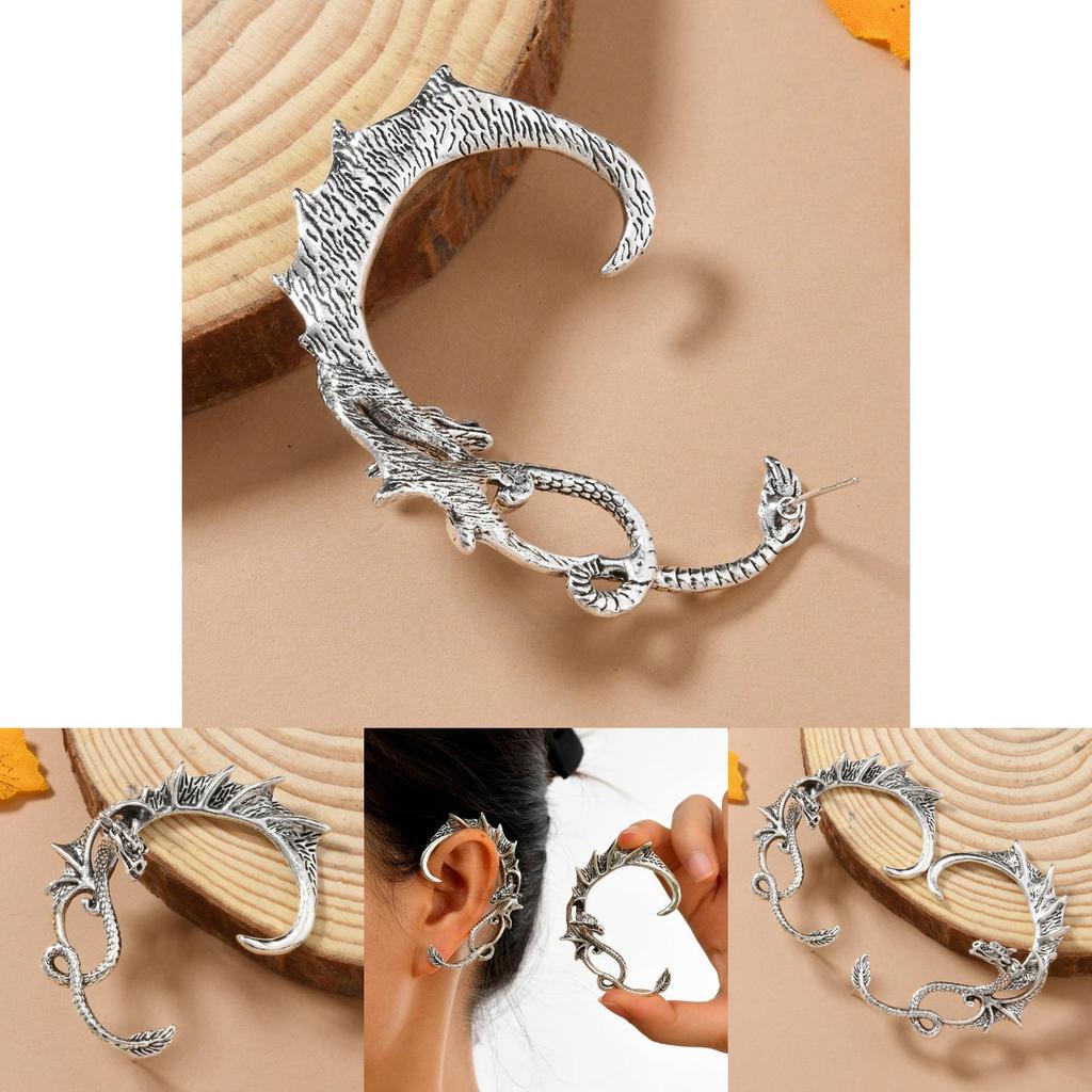 Alloy Dragon Earrings For Men Women Punk Gothic Jewelry