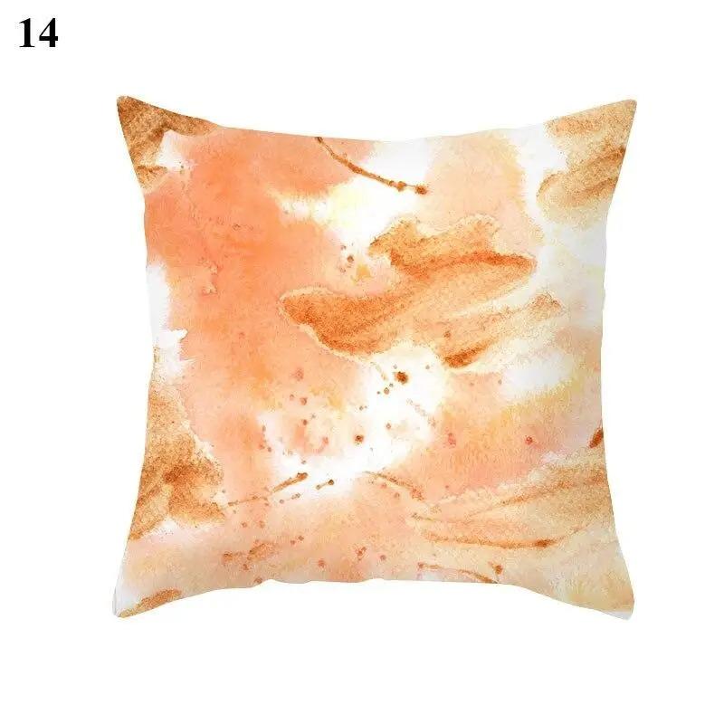 Clip Red Brown Pillowcase Decorative Geometric Print Abstract Pattern Pillowcase Home Supplies Pillowcase Sofa Cushion Cover