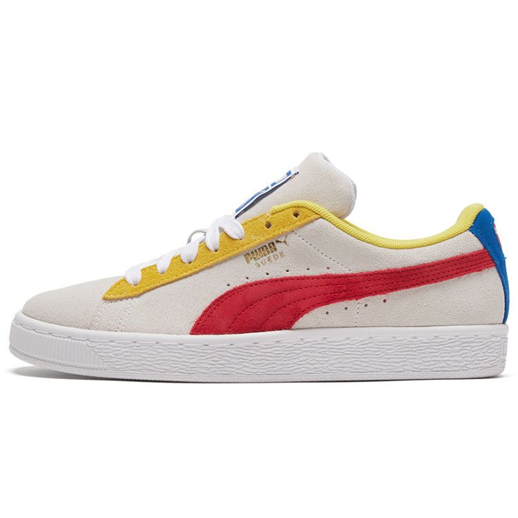 

Puma Классические замшевые кроссовки с низким верхом, унисекс, белые/желтые, 365347-89 37