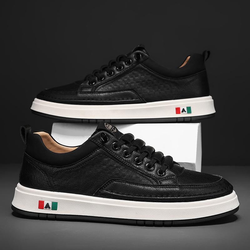 

Интернет знаменитость корейская версия тренда спортивная обувь с одной педалью повседневная мужская обувь 2025 весенний взрыв универсальная мода белые туфли 44