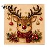 Sprankelende Parelkunstbenodigdheden DIY Kerst Kunstverfset, Kralen Knutselen voor Attente Vakantiegeschenken Liefhebbers Volwassenen, Beginners, Schattige Kerstman
