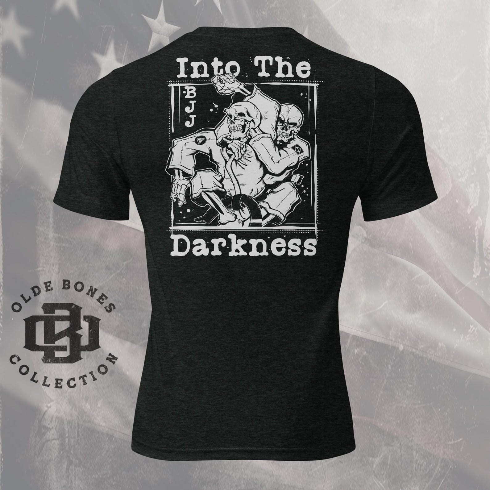 Tri-Blend Black Jiu Jitsu Into The Darkness T-Shirt S
