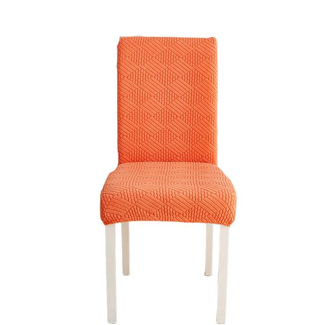Dining Room Chair Covers Stretch Woven Jacquard Thick Plush 5 Styles String Pattern Chair Slipcovers Super Secure Chair Guard