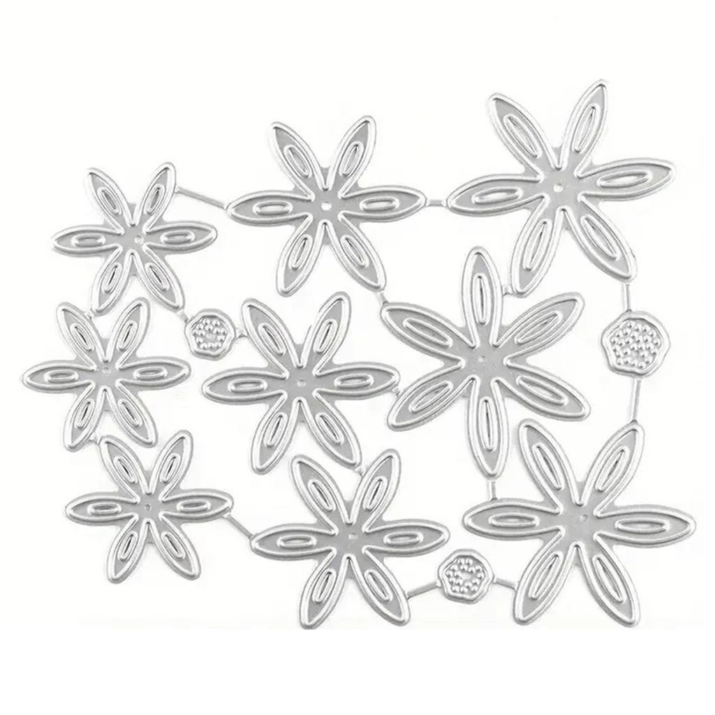 Flower Button Embossing Cutting Dies for Card Making Scrapbooking Paper Craft Packaging Carbon Steel Die Cut Templates