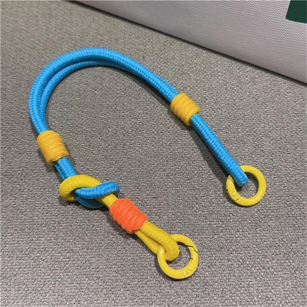 Korean Cute Colorful Mobile Phone Portable Anti-loss Lovely Knot Hand Bracelet For iPhone 16 Pro Max Samsung Flip 6 Coloed Rope