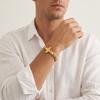 Personalized Stainless Steel Strap Bracelet Street Style Mesh Chain with Extended Chain Cross Bracelet Retro Men's Bracelet