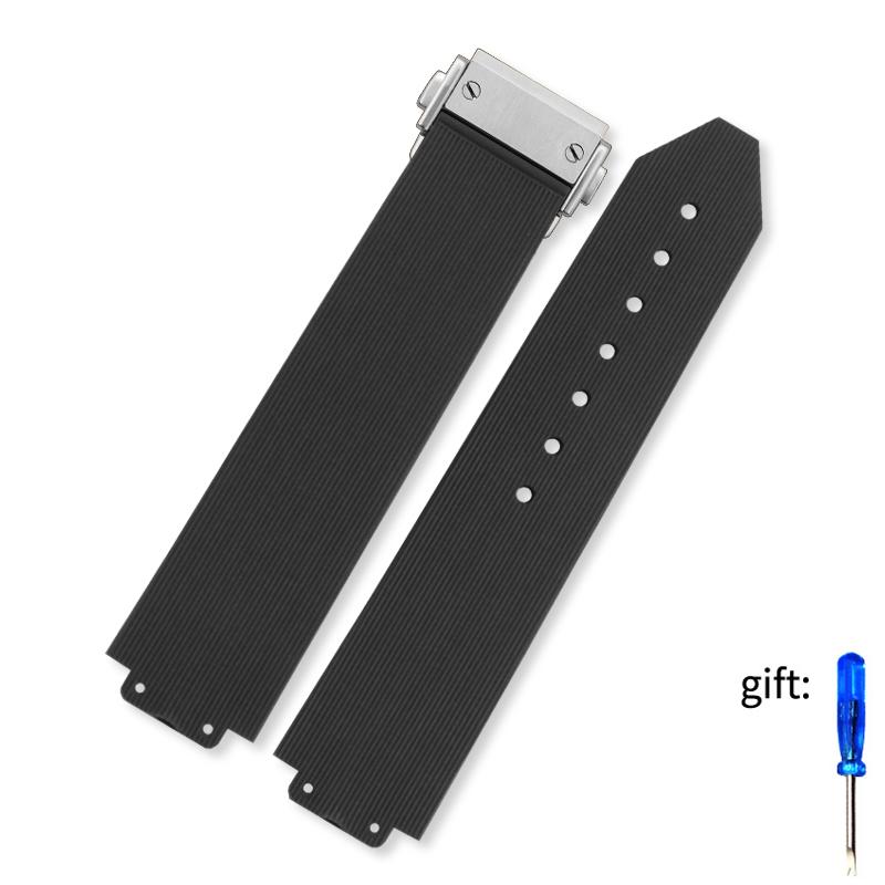 20mmX13mm For Hublot Female Women Rubber Strap Quartz Fusion Silicone Watch Accessories Band Wrist Band 18mm Watch Buckle
