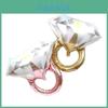 Perfeito Para Festas Balões de Folha Anel de Diamante Para Noivado Decorações de Casamento