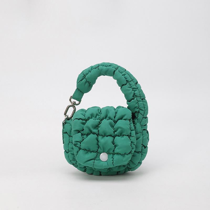 Мини-сумки Облачная поясная сумка Пакетик для хранения помады Прочное надежное закрытие на кнопку с декоративным кошельком и сумкой для наушников 2026 14X10X2cm зелёный 2260₽