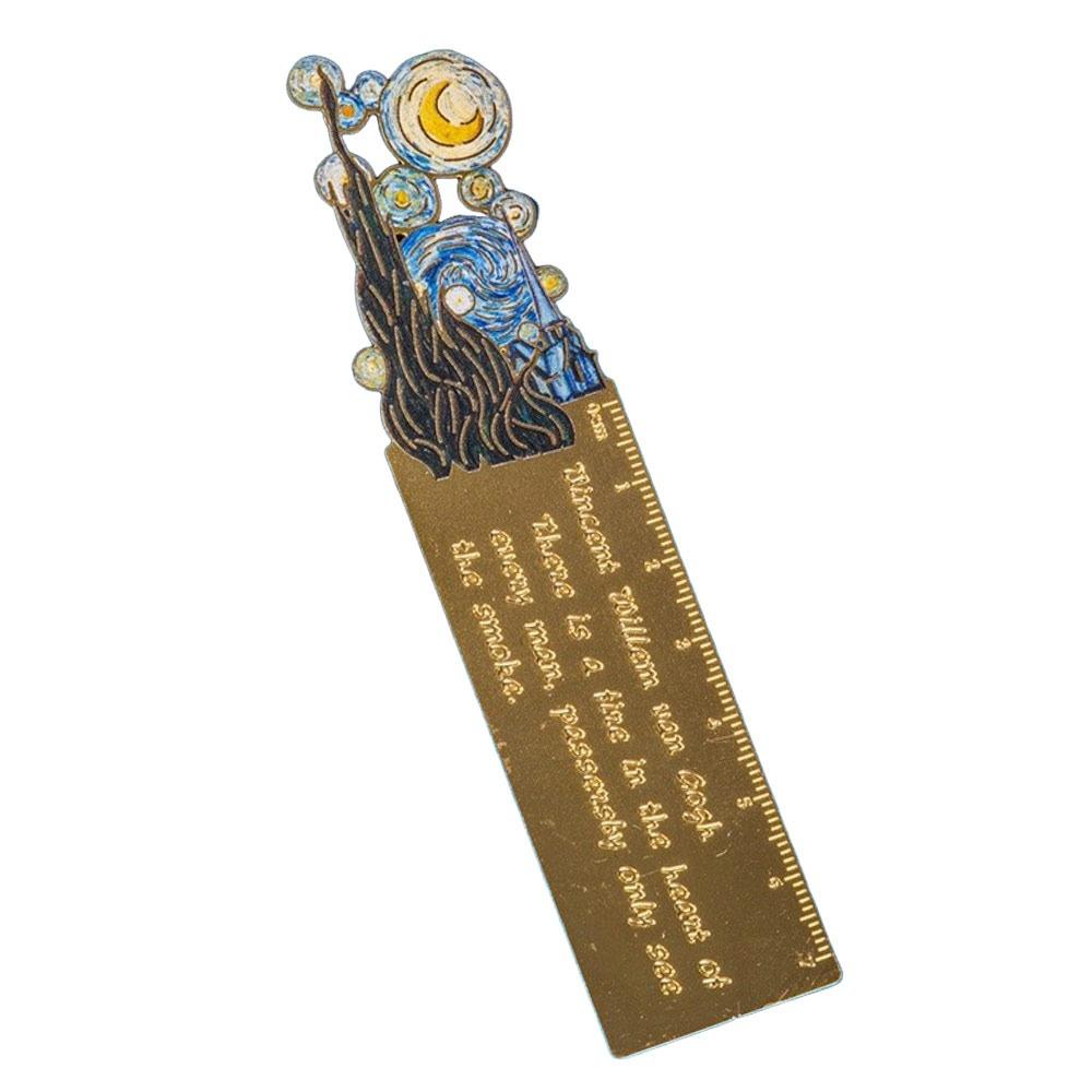 Tassel Pendant Reading Book Clip Sunflower Oil Painting Bookmarks  School Office Supplies