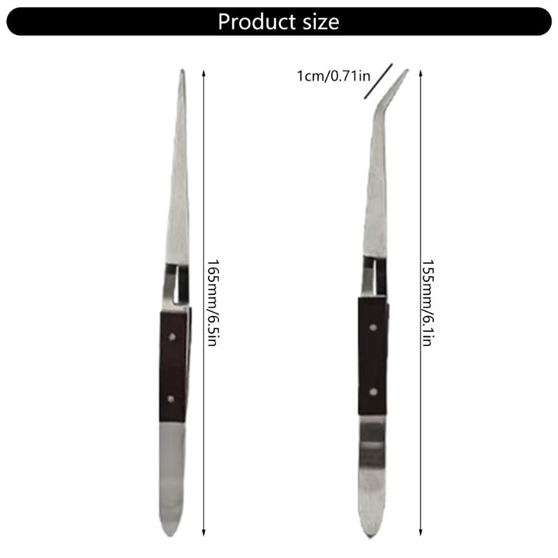 Crosses Lock Soldering Tweezer Auto Closing Jewelry Welding Craft Repair Hand Tool Heat Resistant Clamp Clip Pointed Tip