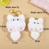 Adorable Cartoon Cat Plush Keychain - DIY Schoolbag Pendant