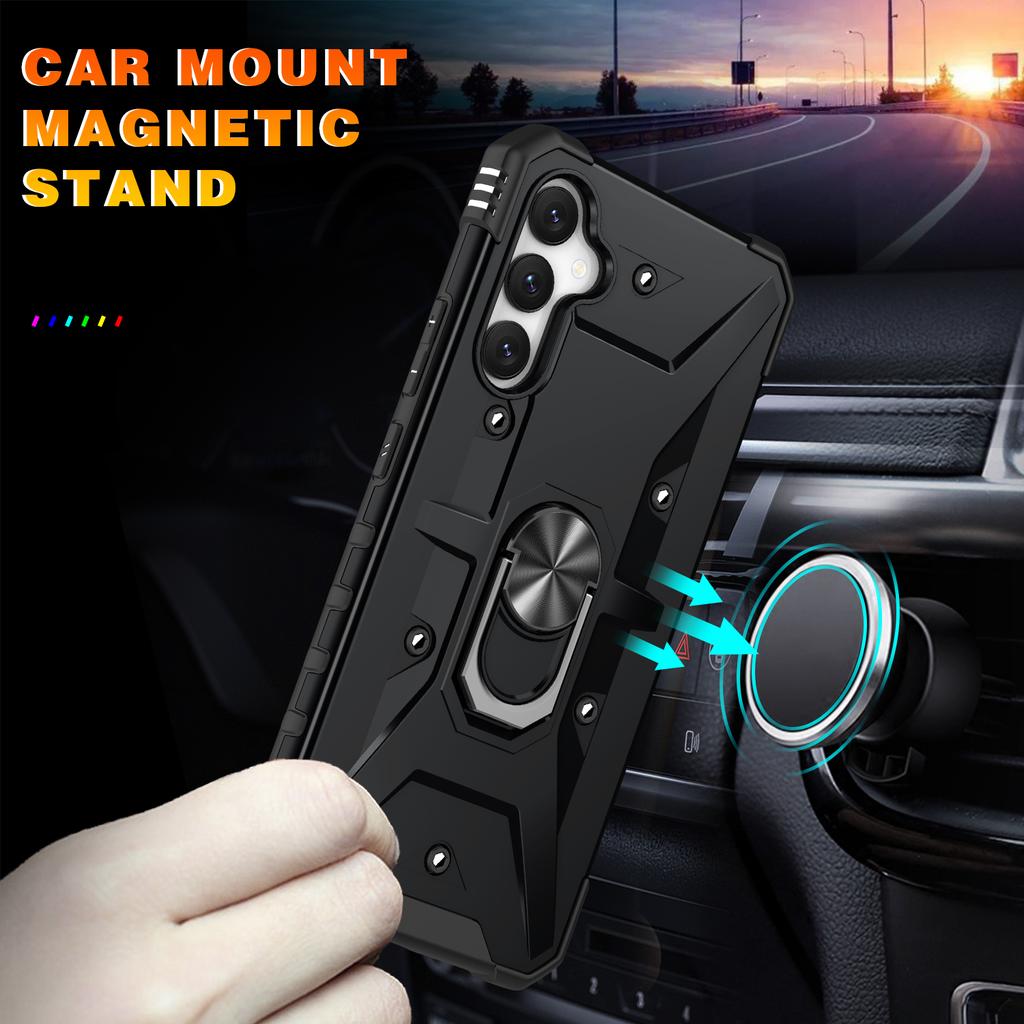 For Samsung Galaxy A54 5G PC+TPU Drop Protective Cover Ring Kickstand Mobile Phone Case