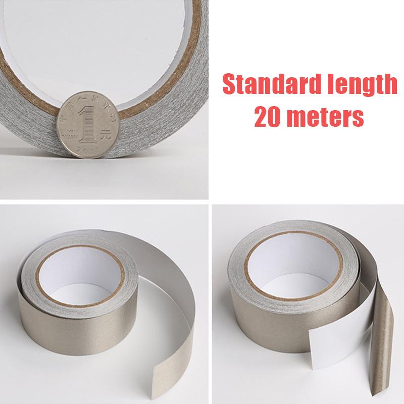 20M/Roll Adhesive Conductive Fabric Cloth Tape For LCD EMI Anti-Radiation Shield Single Side Glue RF/EMI/EMF Shield Tape