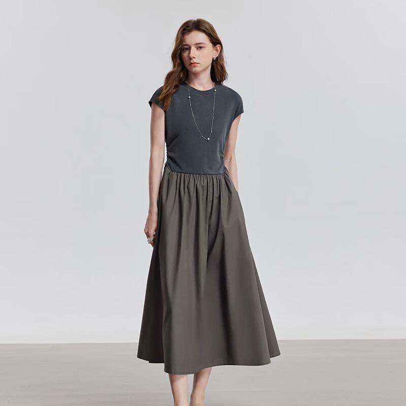 Chuyu Women's Lyocell Blend Tie-Waist T-Shirt Dress