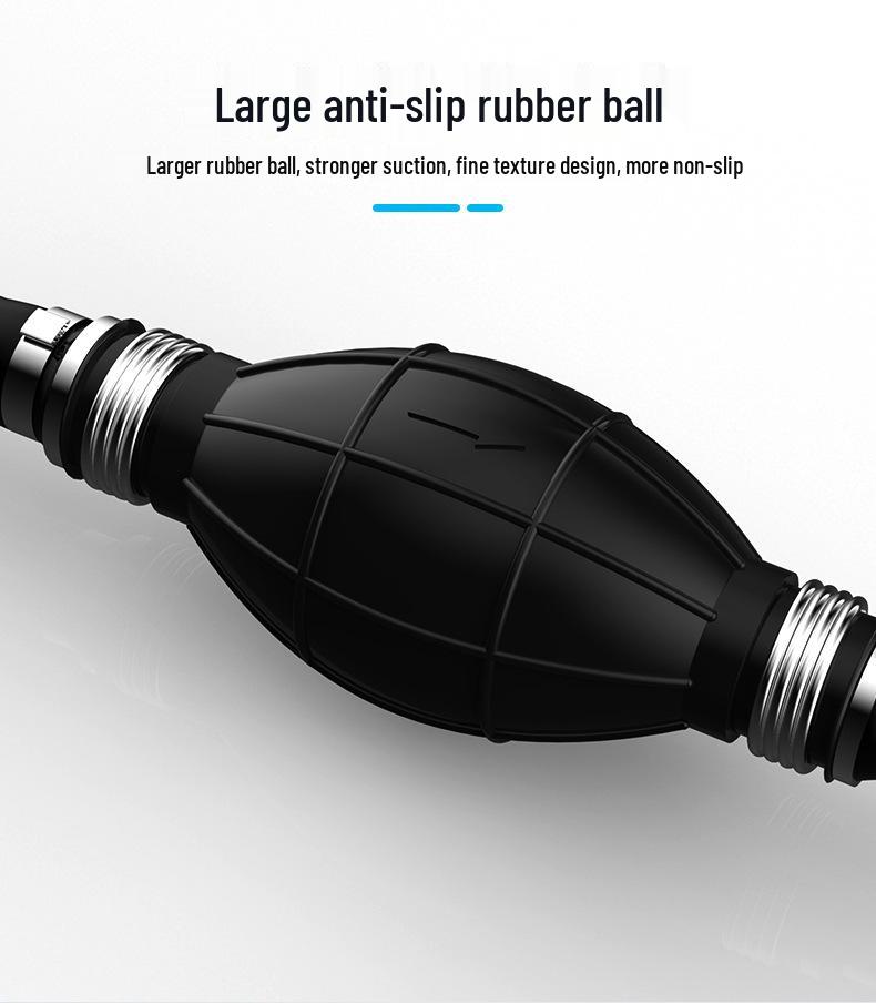 Aluminum Alloy One-Way Car/Boat Hand Squeeze Oil Pump - Suction Oil Extractor for Gasoline (6/8/10/12 Mm)