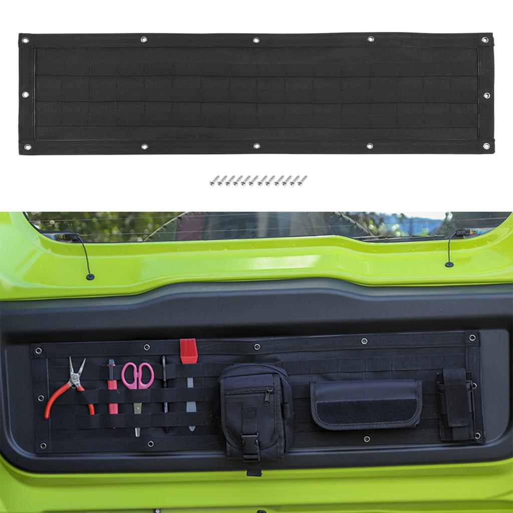 Car Tailgate Storage Bag Organizer Tail Door Storage Pocket for Suzuki Jimny JB64 JB74 -2023 Stowing Tidying