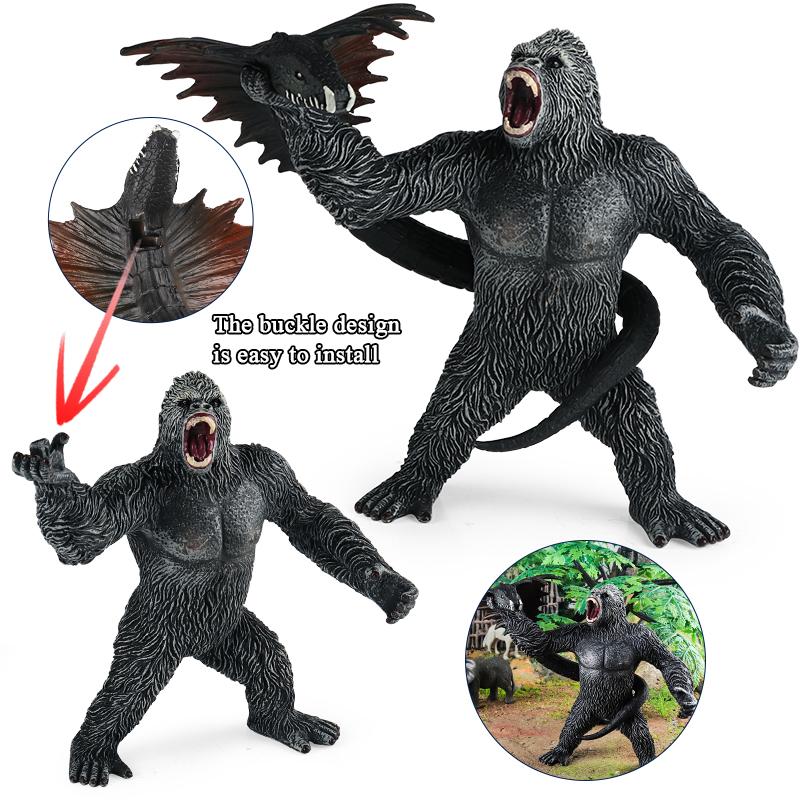 Oenux New Jurassic Indominus Rex Indoraptor King Kong Action Figures Savage Velociraptor Dinossauro World Animals Model Kid Toy