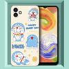 Cartoon Anime Doraemon Phone Case For Samsung Galaxy A01 A03 Core A04 E A02 A05 A10 A20 A21 A30 A50 S A6 A8 Plus A7 Black Cover