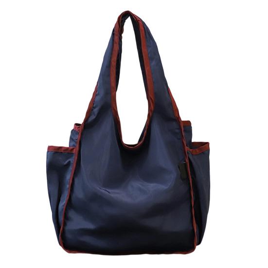 Handbag Foldable Large Capacity Tote Bag Washable Reusable Shopping Bag Casual Style Shoulder Bag for Household