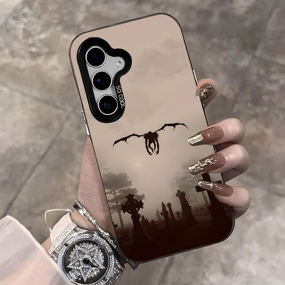Misa Death Note Phone Case For Samsung S25 Ultra S23 S22 S21 S20 Ultra Plus S24 Fe A54 A55 Color Silver Cover