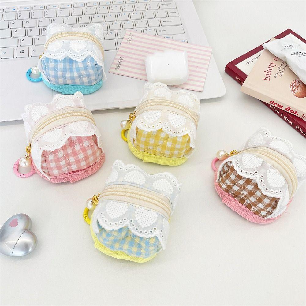 Multifunctional Small Lipstick Bag Lace Earphone Bag Sweet Mini Coin Purse Travel