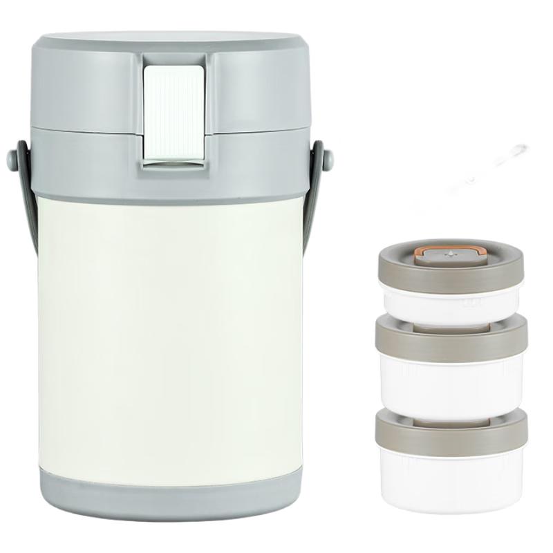 Zhi Shi 3-Layer 304 Stainless Steel Vacuum Insulated Food Jar with Cutlery