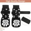 4Pcs Dog Socks Super Soft Fastener Tape Non-Slip Breathable Easy-wearing Decorative Cotton