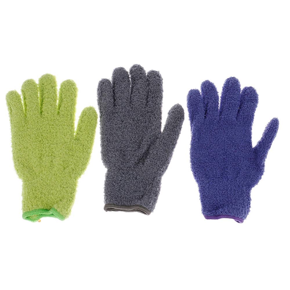 1 pair Reusable Car Care Absorbent Coral Fleece Dust Remover Removal Cleaner Cleaning Glove